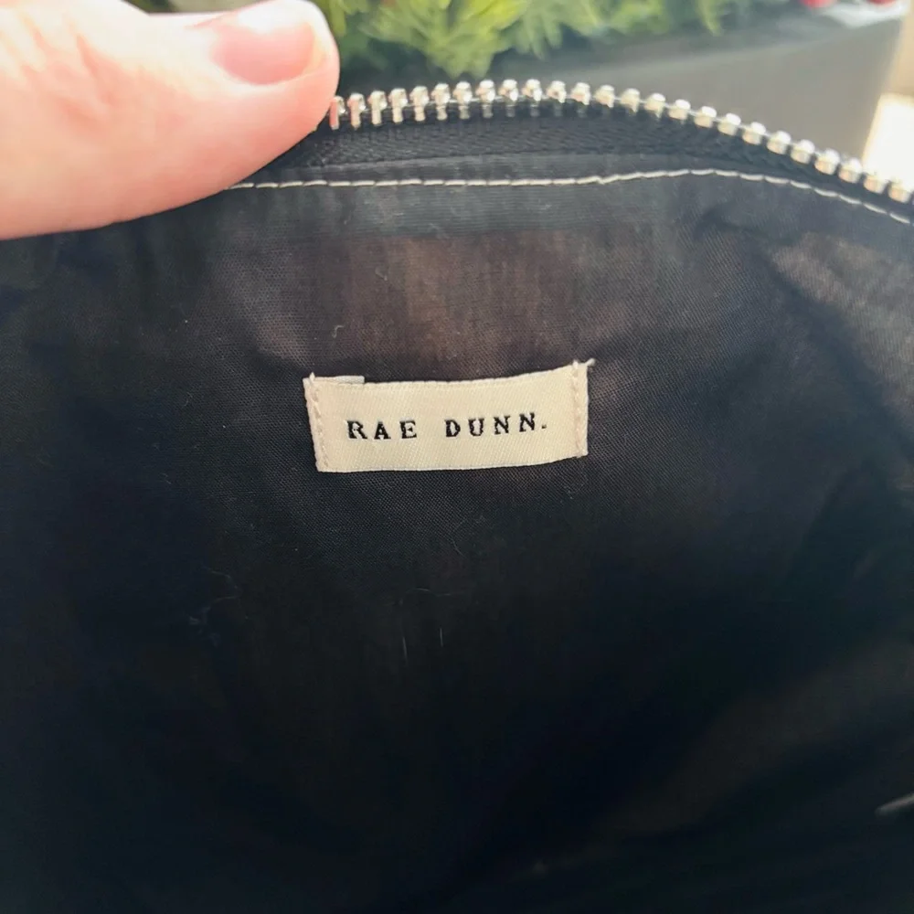 Rae Dunn Stuff‎ Black Interior Zipper Pouch Women’s Cosmetic Travel